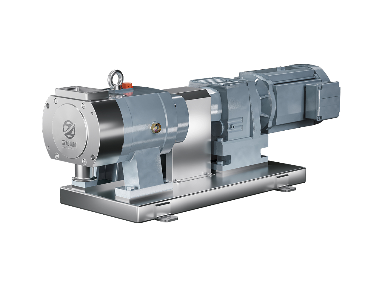 Large caliber rotor pump
