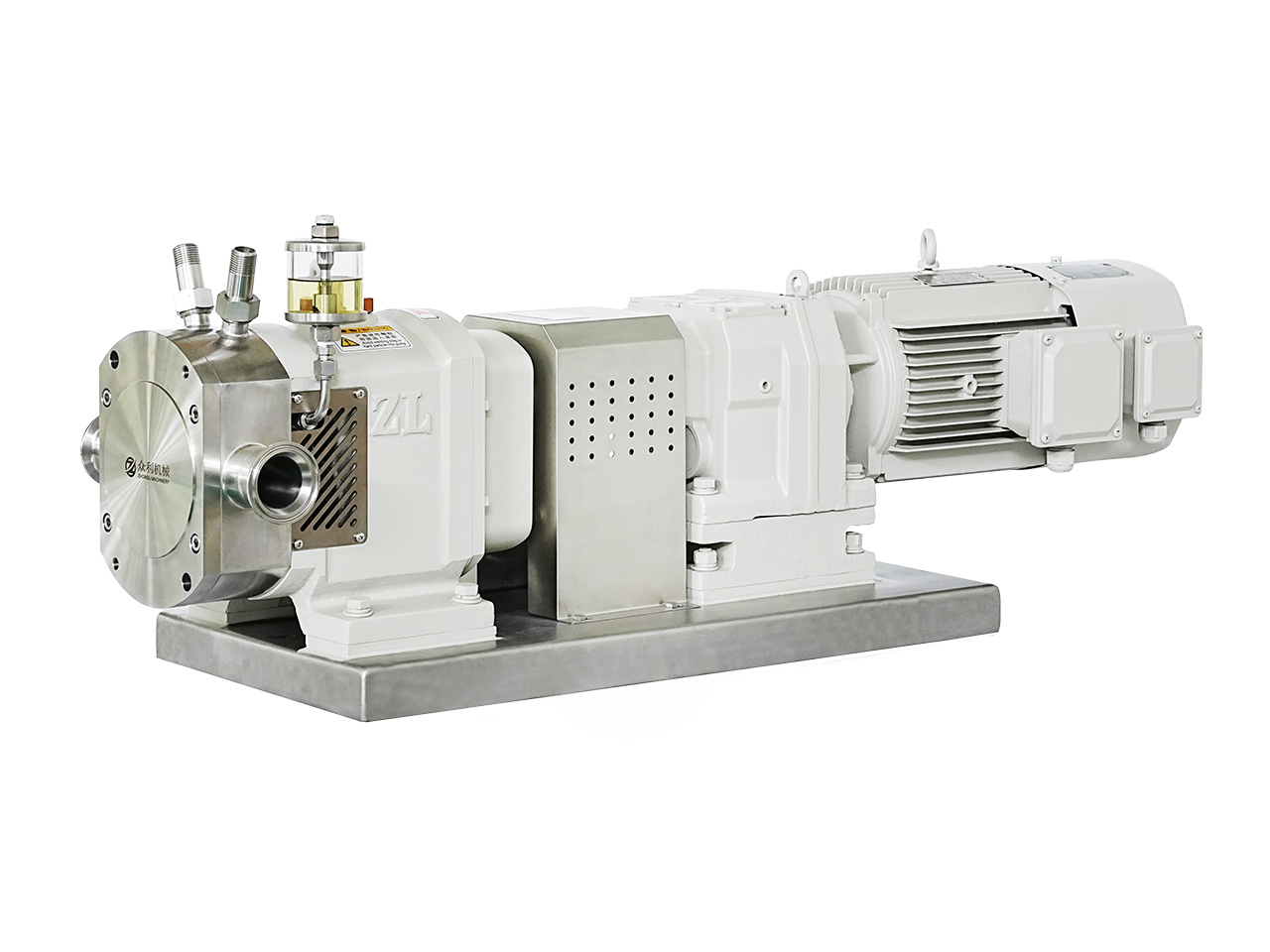 Oil lubricated rotor pump
